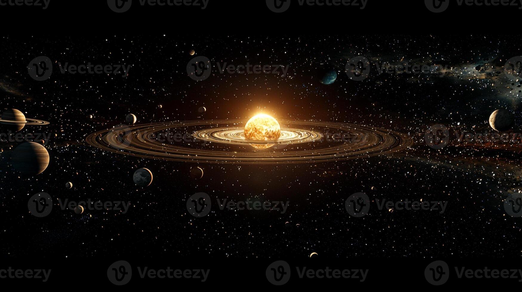 Stunning Solar System Planets Stars Space Cosmic Galaxy Universe Astronomy Night Sky Celestial photo