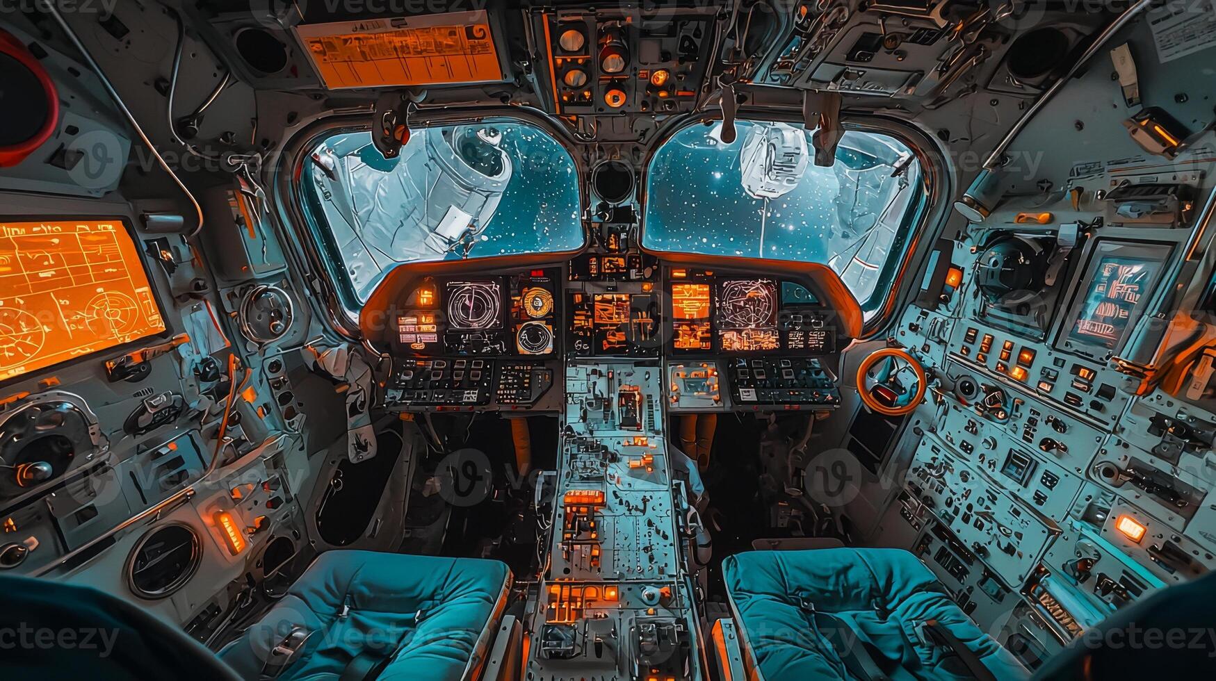 Astronaut Spacecraft Cockpit Space Exploration High Resolution Image photo