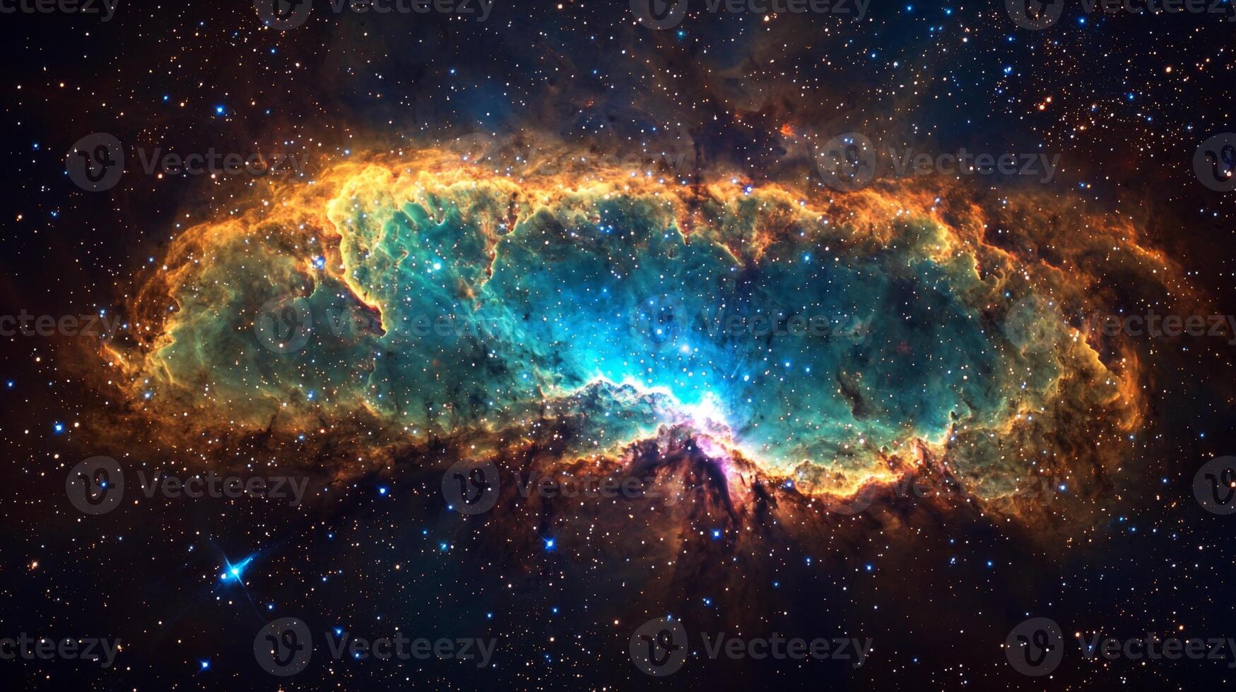 Cosmic Nebula Glowing Gas Stars Space Exploration High Resolution photo