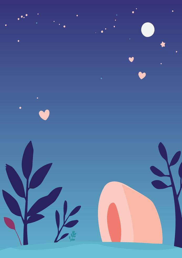 Aesthetics social media chat background template vector
