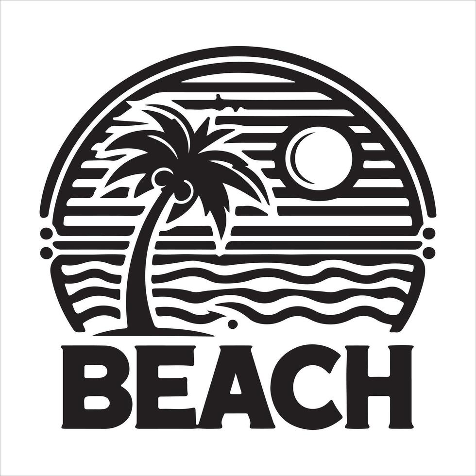 Tropical Island Sunshine Drawing vector