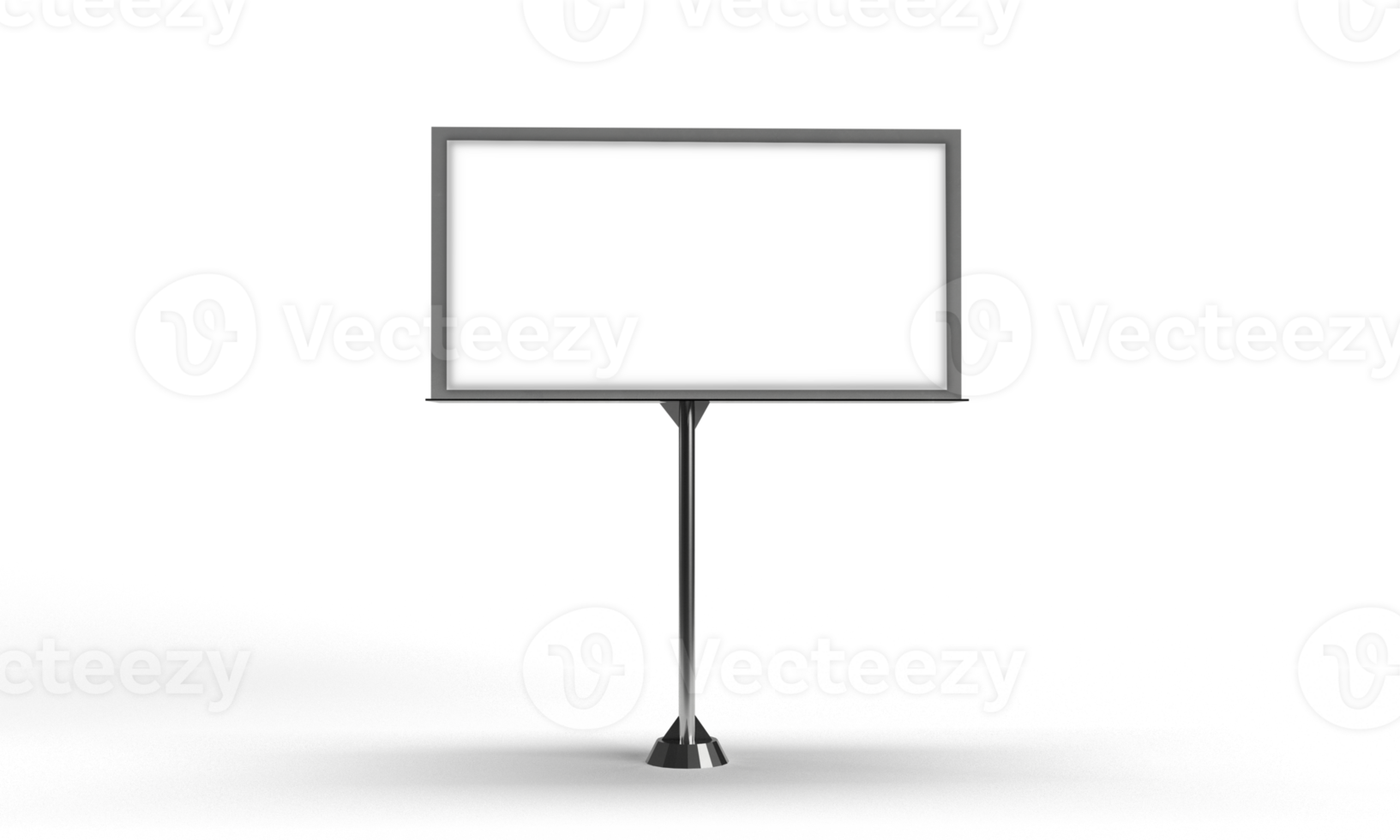 Billboard signboard whte isolated mockup empty blank frame object business advertisement poster seo marketing template street message communication media road subway announcement exhibition public png