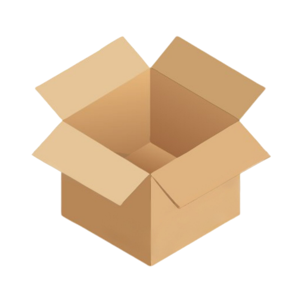 Simple Brown Carton Box Isolated png