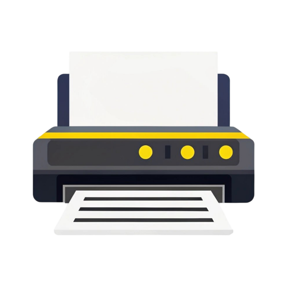 Simple and Modern Printer Isolated png