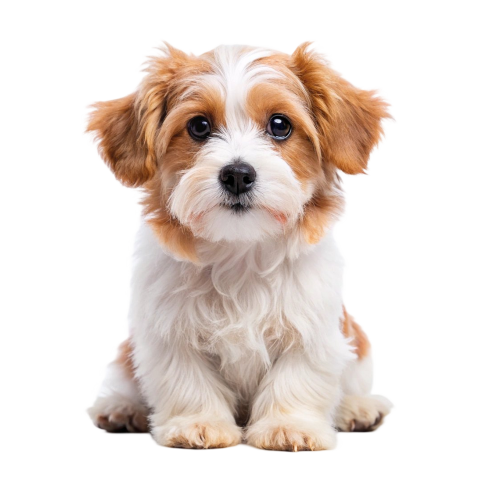 Sweet Little Dog Sitting on Transparent Background png