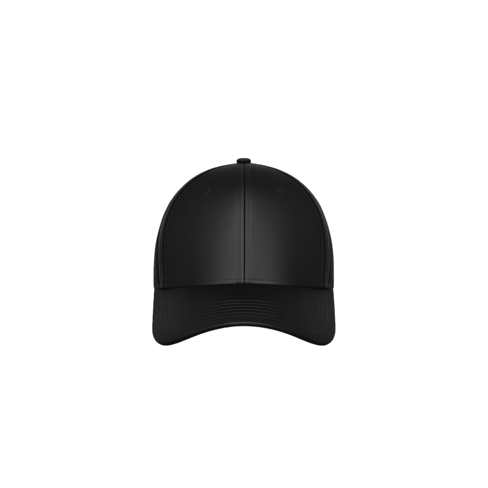 Black Baseball Cap Isolated on Transparent Background png