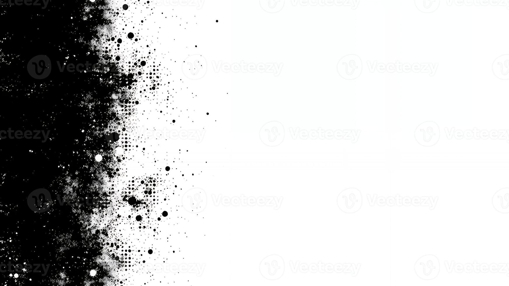 Black and white abstract texture with splashes creating a dynamic visual effect photo