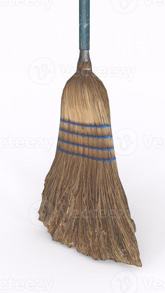 outdoor broom with white background photo