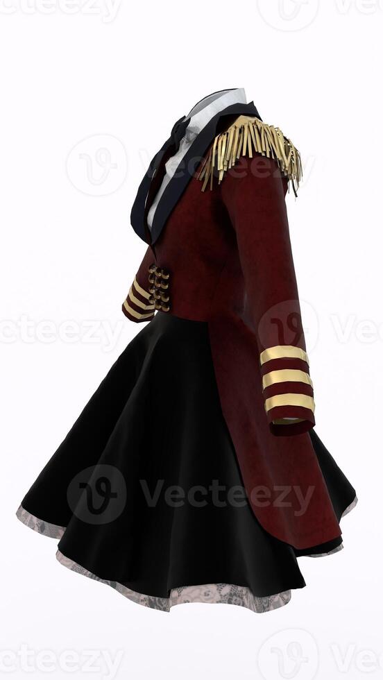 ringmaster dress with white background photo
