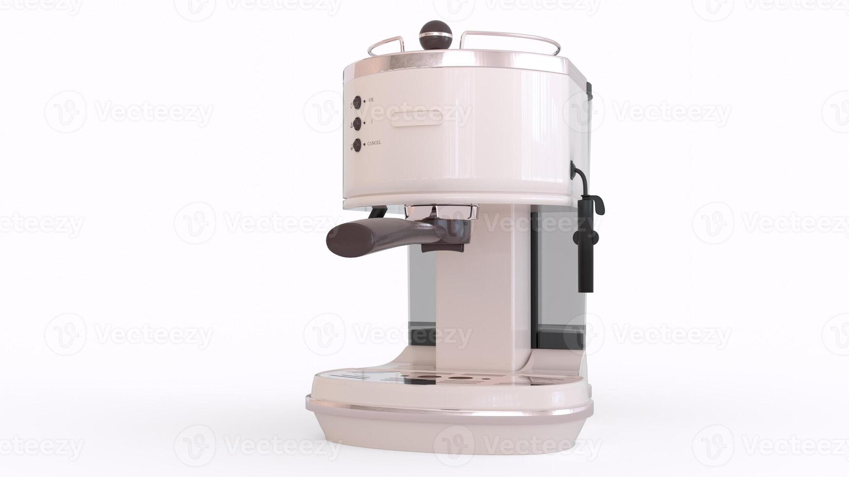 modern coffee maker machine with white background photo