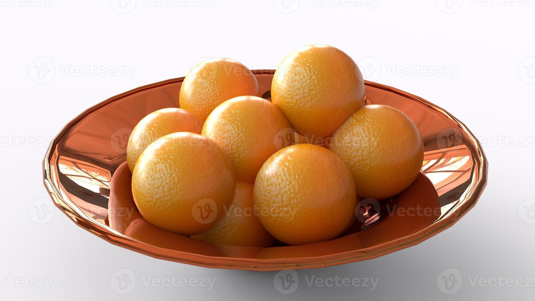 organic orange in plate photo