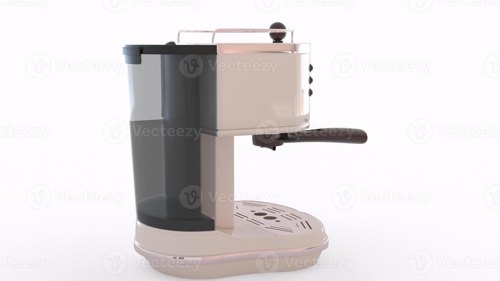 modern coffee maker machine with white background photo