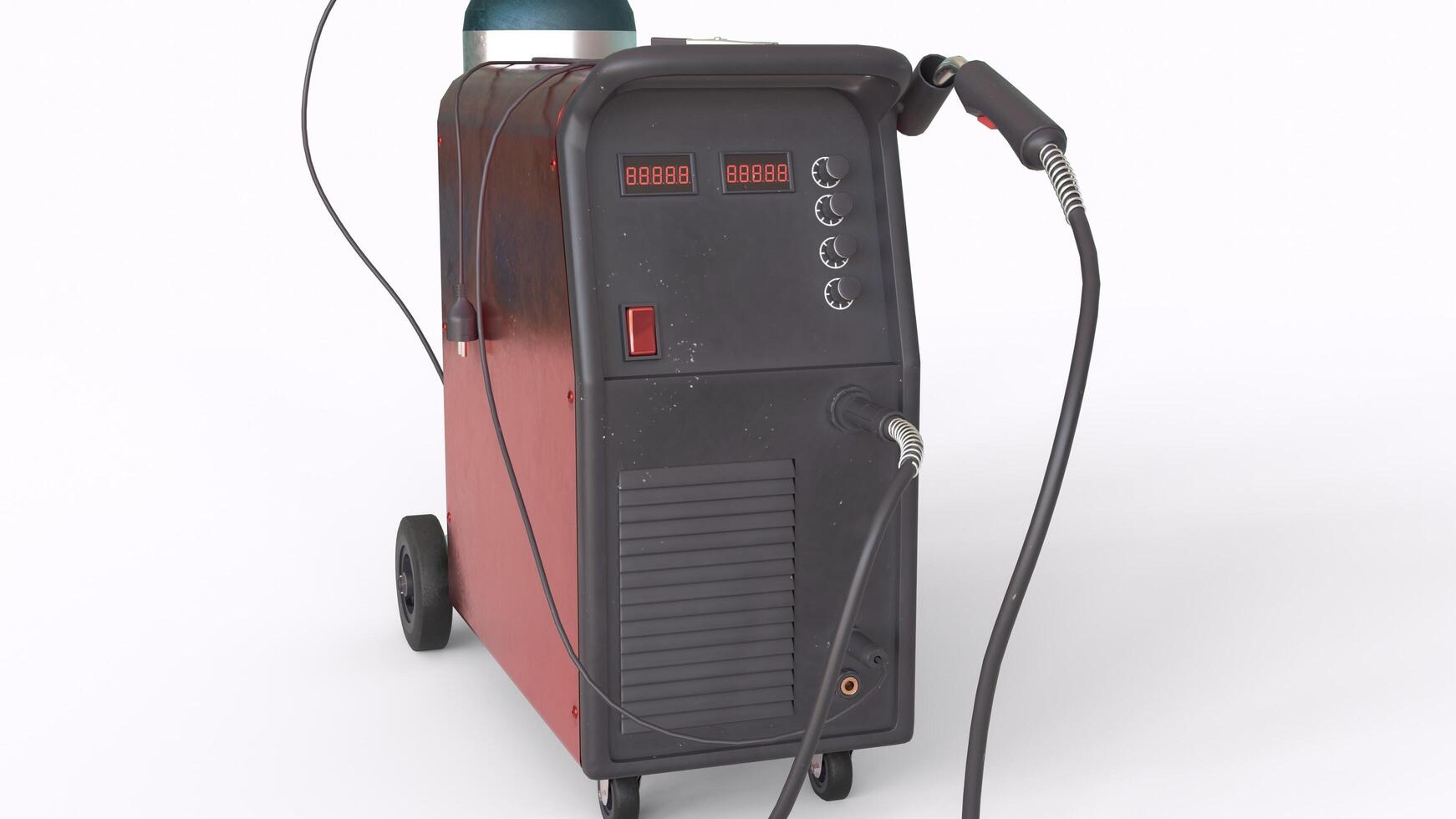 welder machine with white background photo