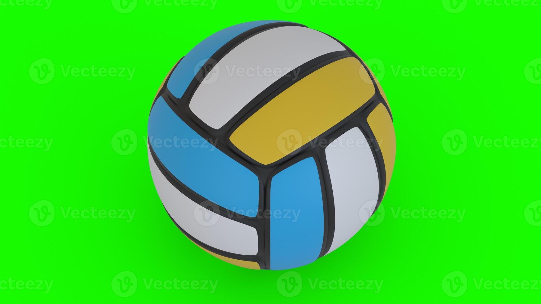 volleyball with green background photo