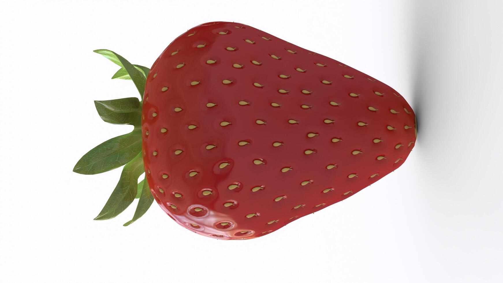 strawberry with white background photo