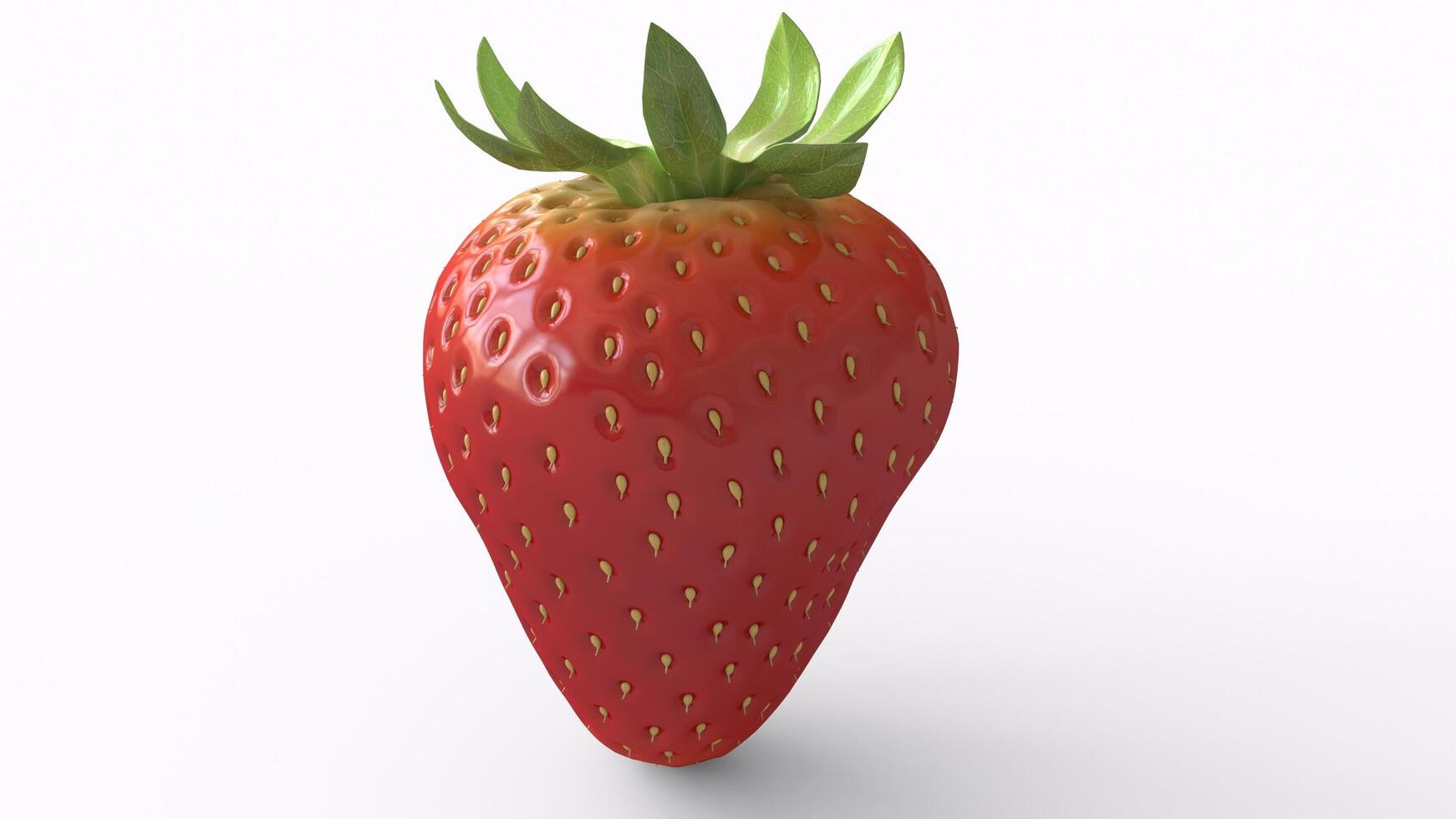 strawberry with white background photo