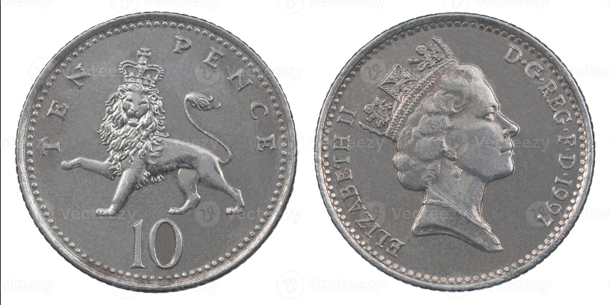 Ten Pence coin photo