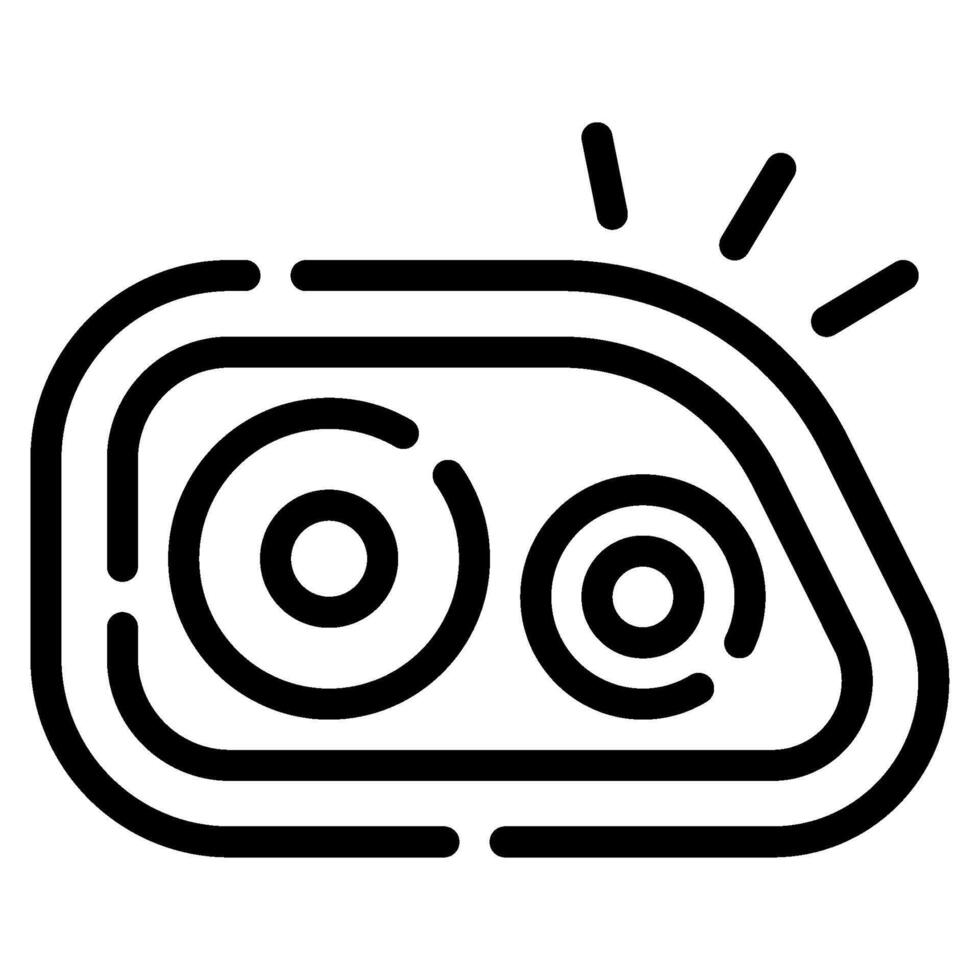 Headlight icon for web, app, infographic, etc vector