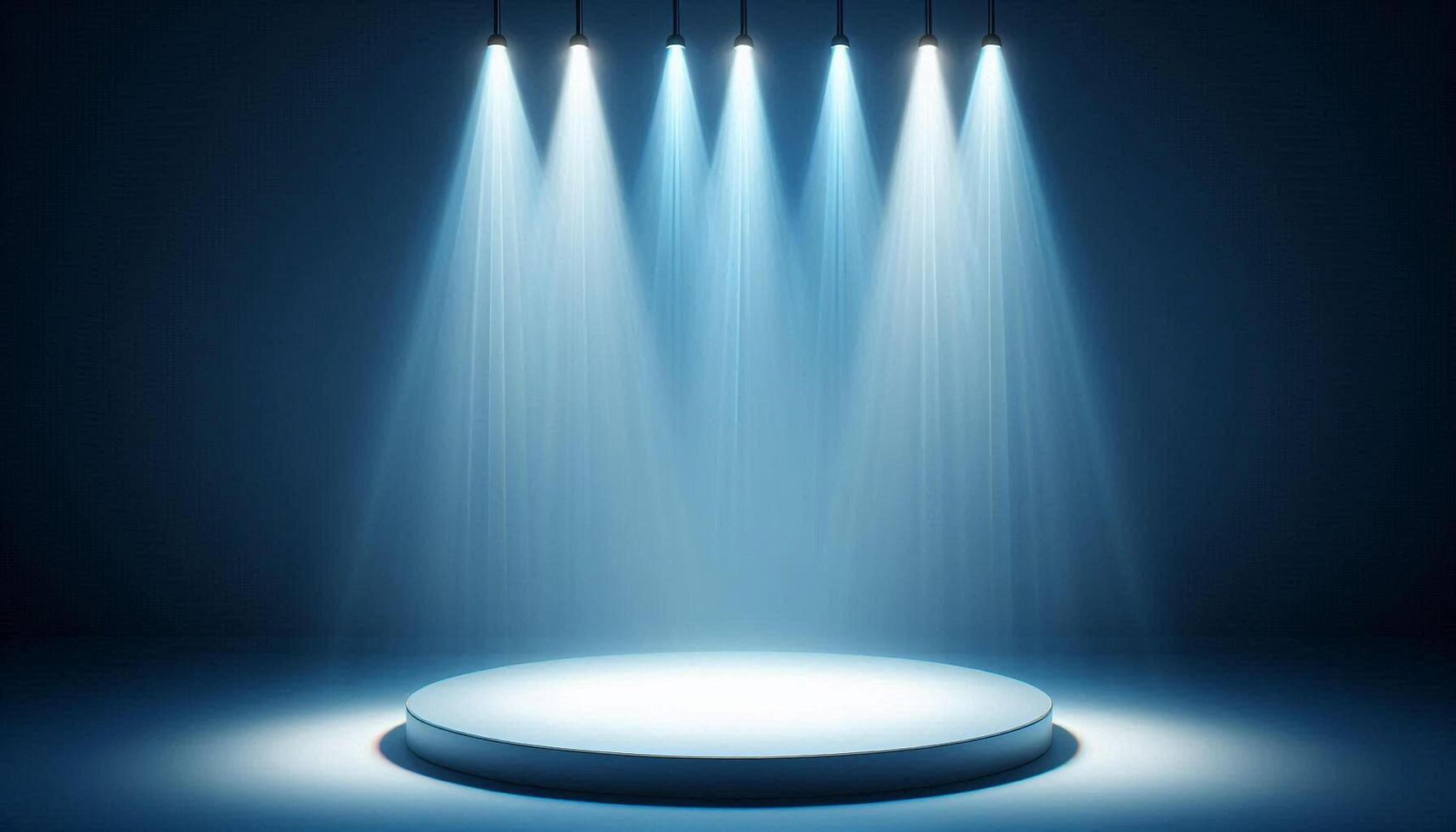 Stage with spotlight and spotlight on stage photo