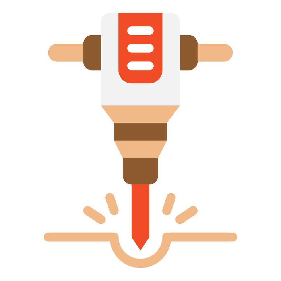 Jackhammer icon for web, app, infographic, etc vector