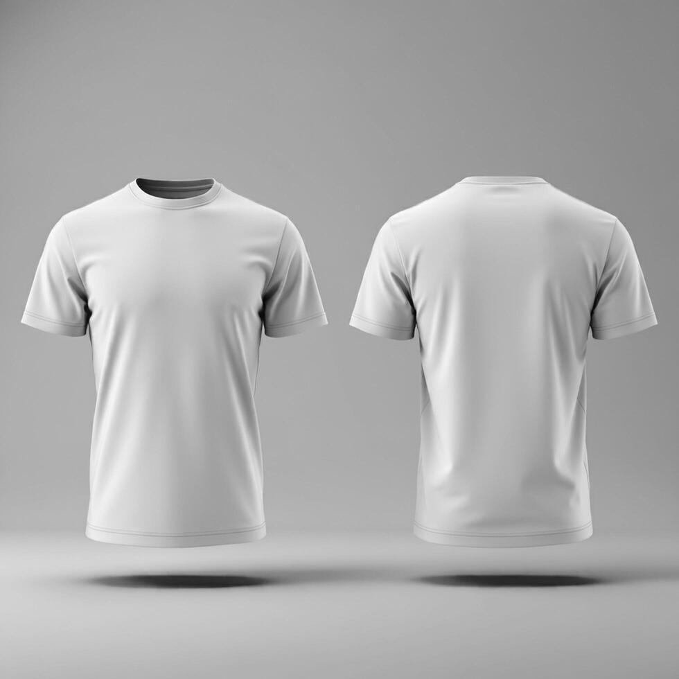 Unisex blank T-shirt mockup layout photo