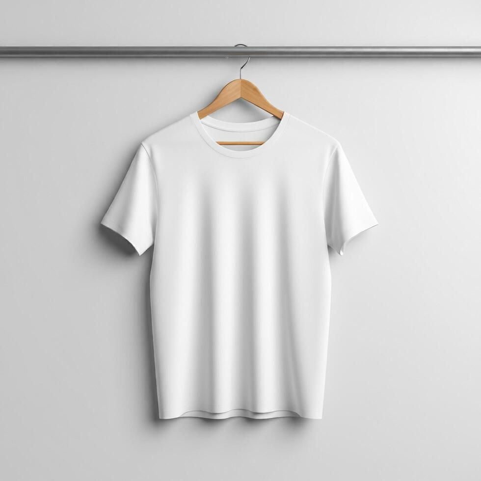 Minimalist blank T-shirt mockup photo