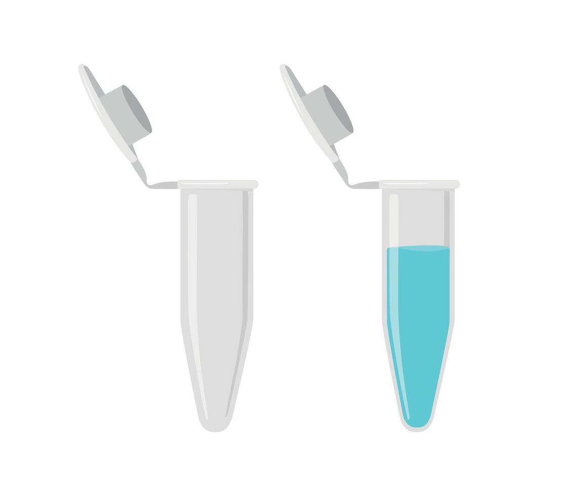 illustration of centrifuge test tube isolated on white background vector