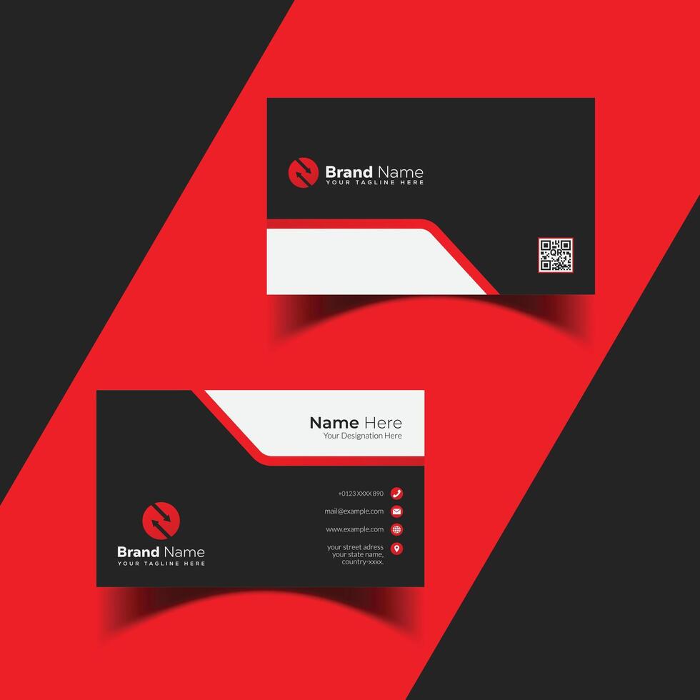 Corporate Business card design template vector