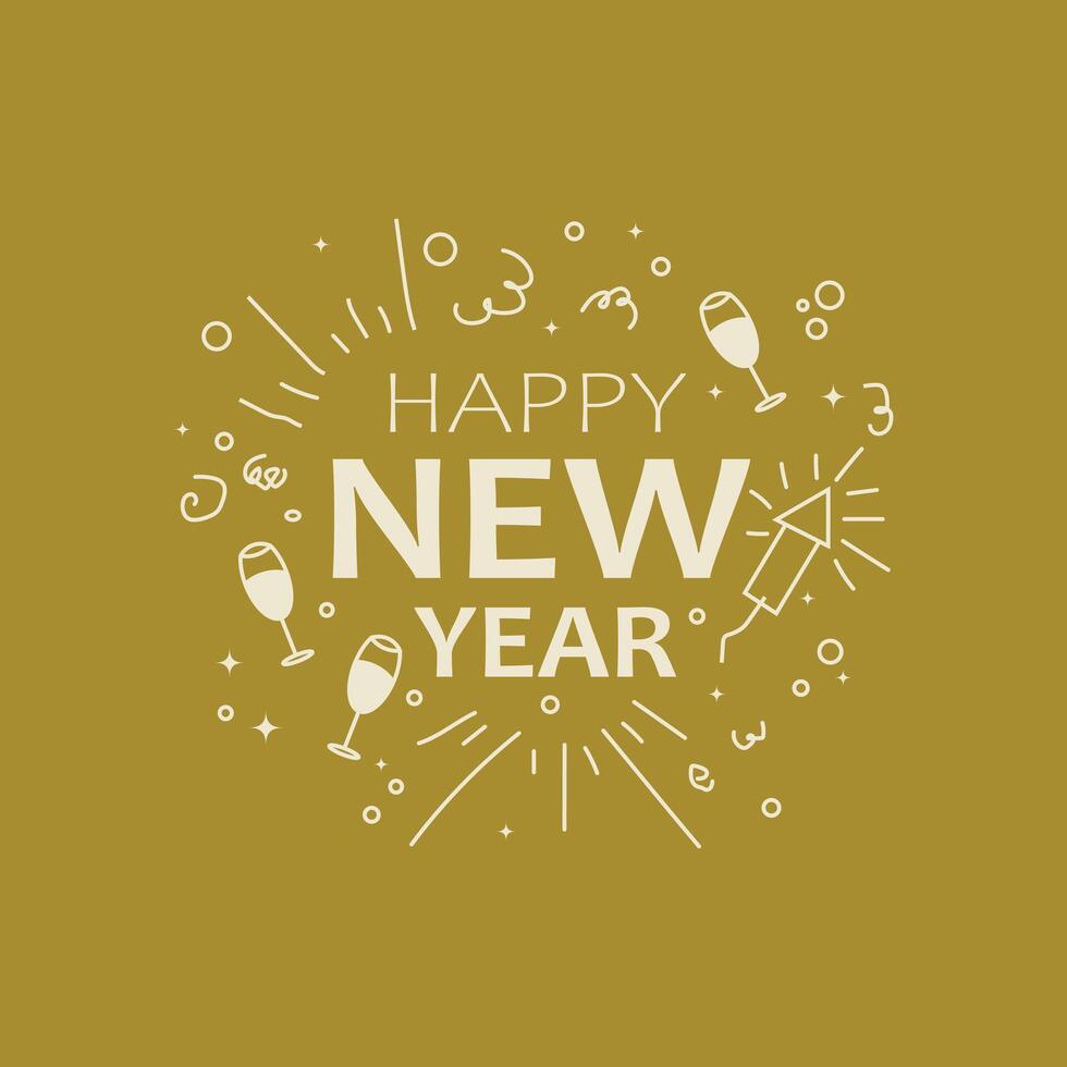 Happy new year background 2025 vector