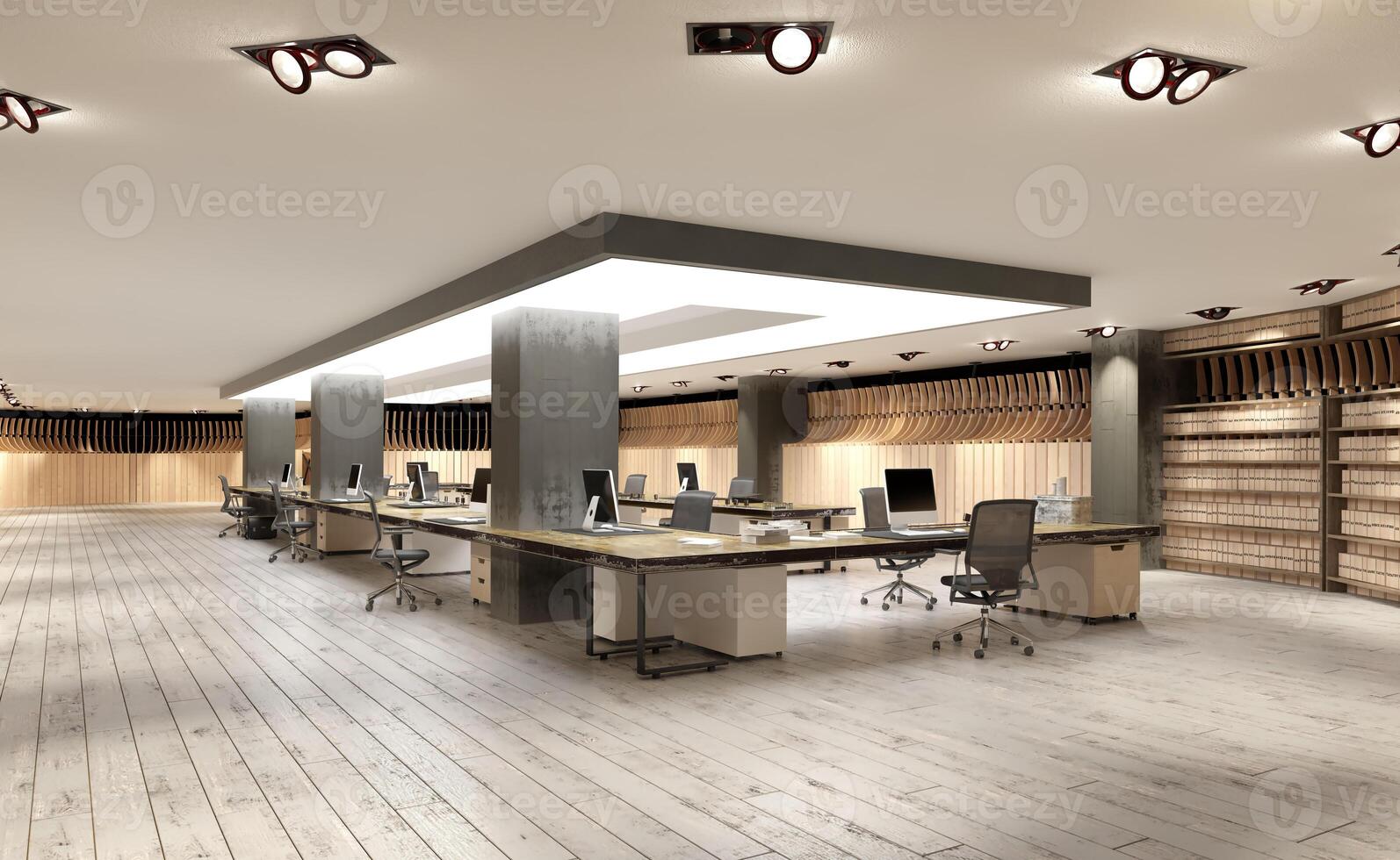 Modern office workspace. photo