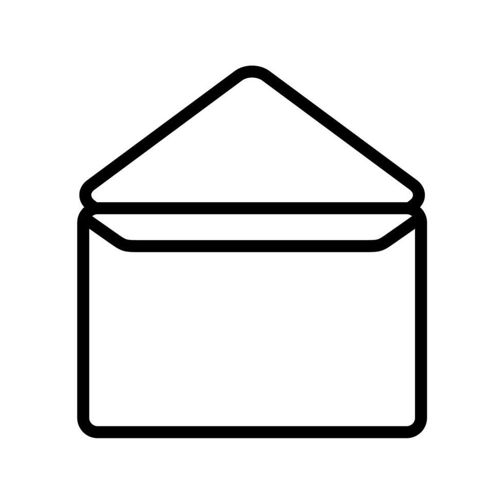 Simple mail envelope line icon vector