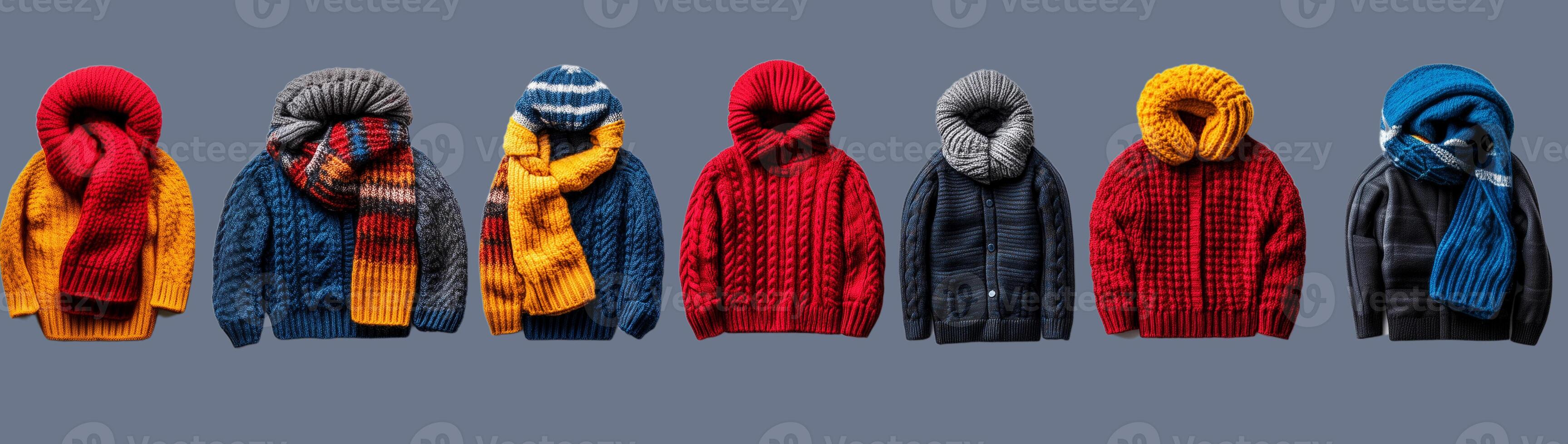 Knitted things, outerwear, created using technology. photo