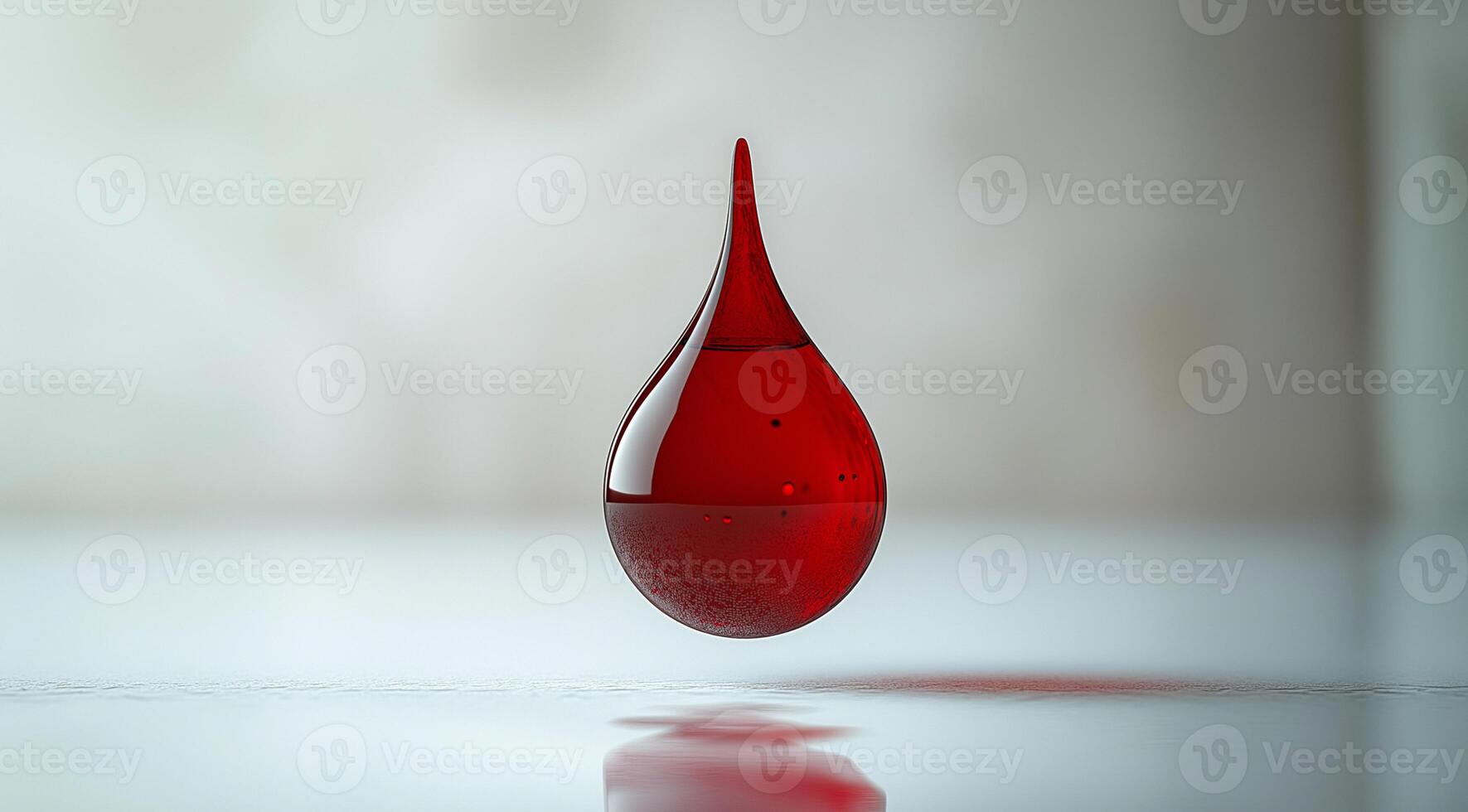 Blood Donor Month, a drop of blood, created with the help of technology. photo