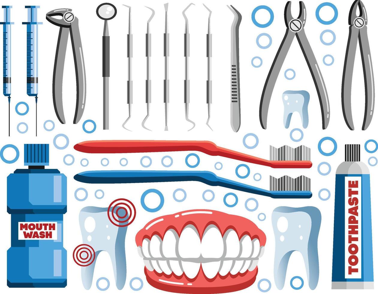 Dentist Elements Illustration vector