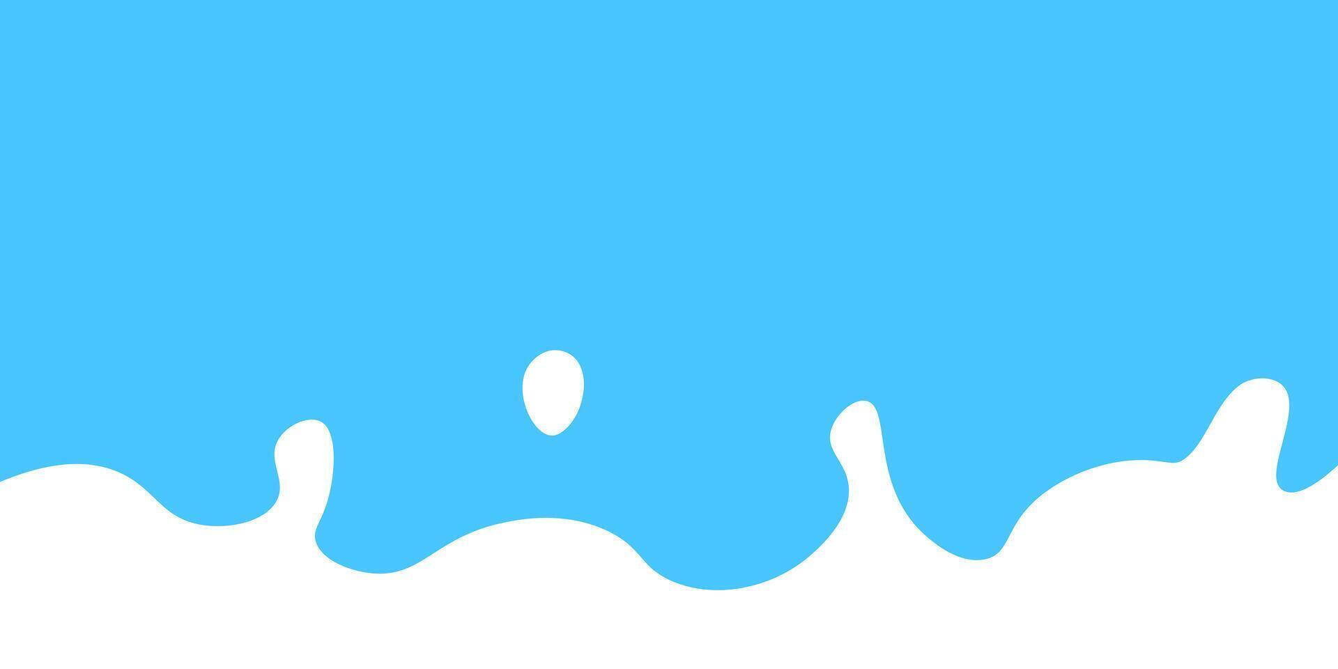 Splash of fresh milk and delicious cream or yogurt isolated on blue background. Copy Space. vector