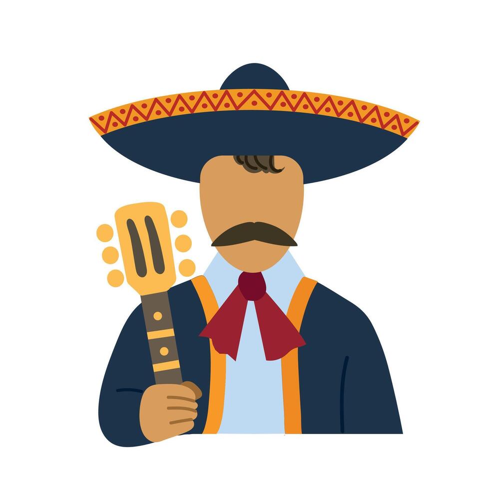 Mariachi icon clipart avatar logotype isolated illustration vector