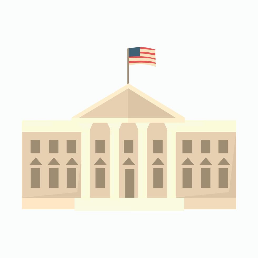 US white house icon clipart avatar logotype isolated illustration vector