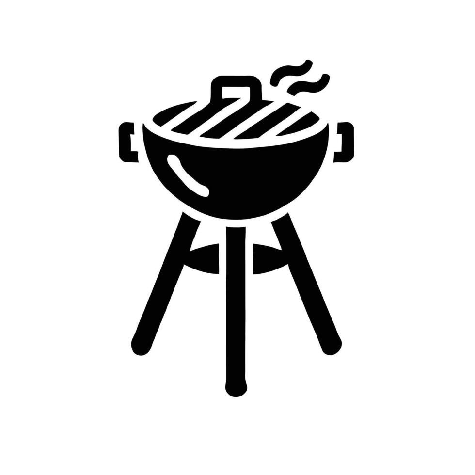 Barbecue grill icon illustration vector