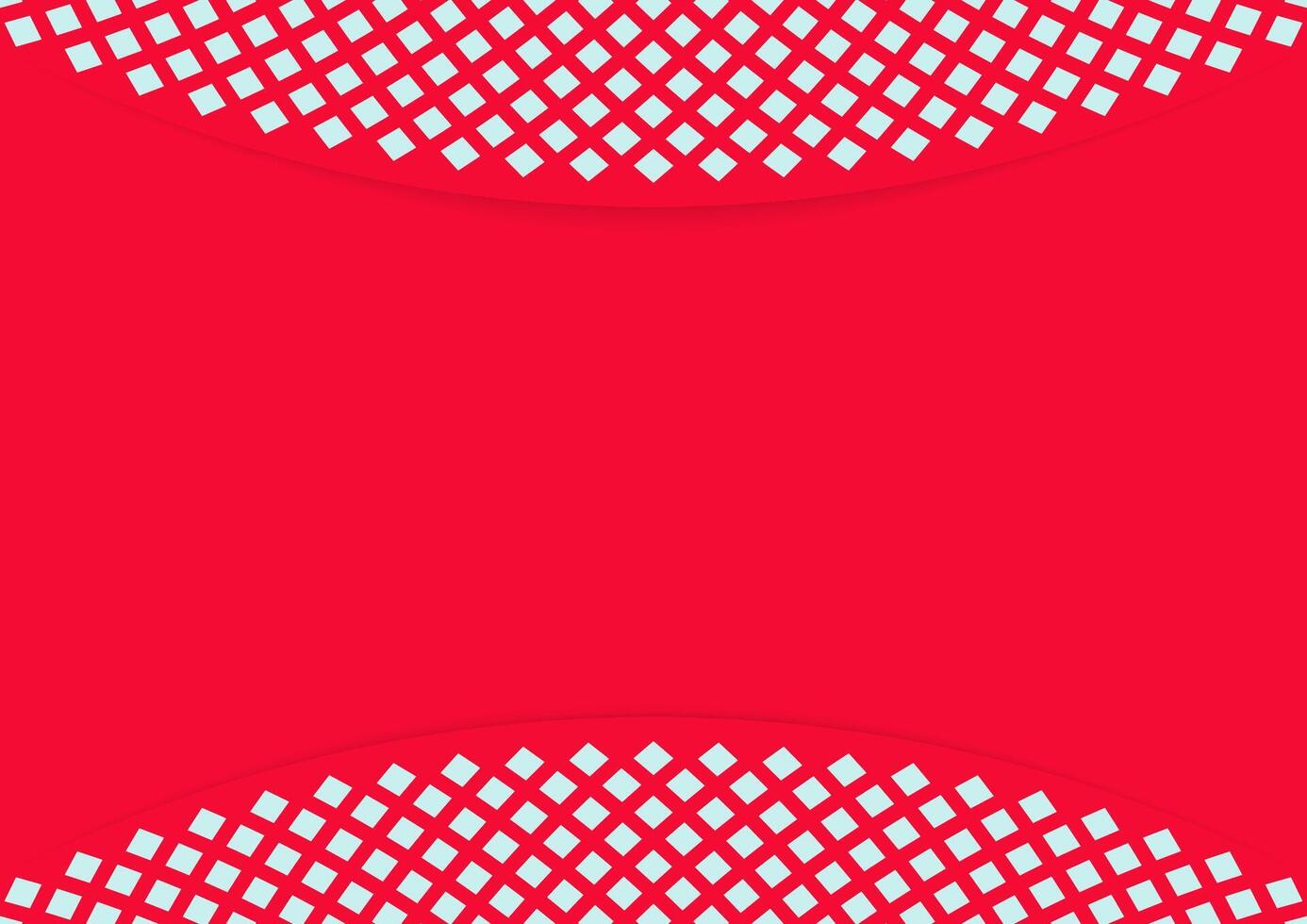 red background with arch diamond pattern on top and bottom vector