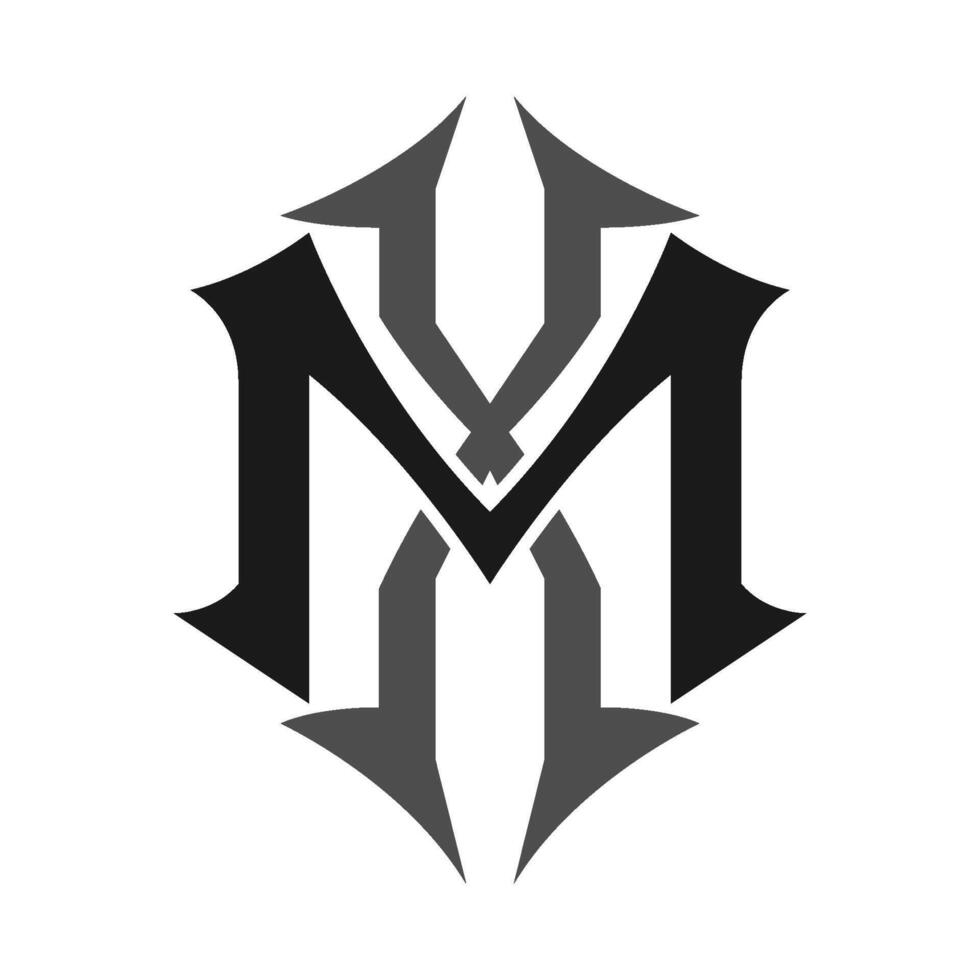 Letter MX logo icon design vector