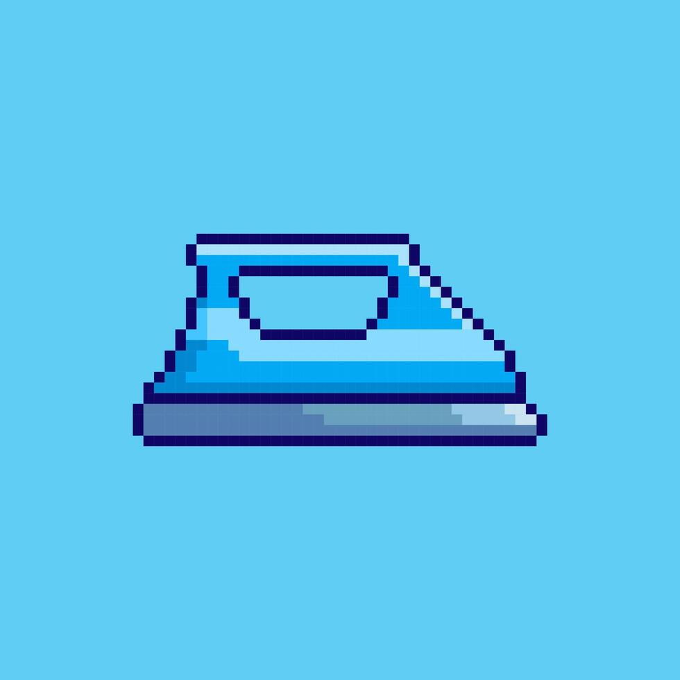 Pixel art Iron game asset design vector