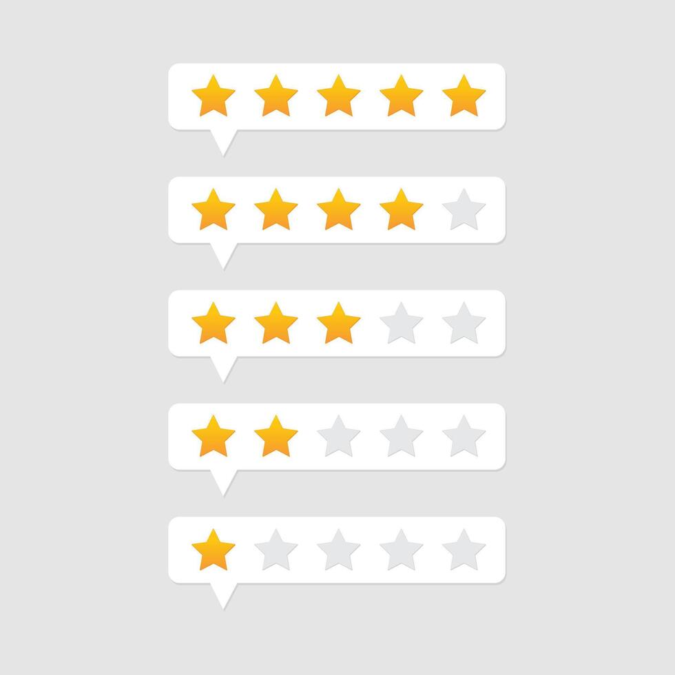 Five star rating customer product review, rate us Customer feedback concept vector