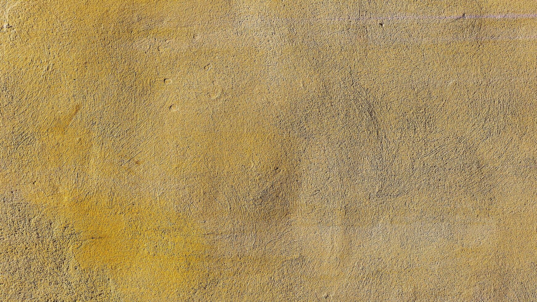 Distressed Yellow Brown Old Brick Wall With Graffiti Street Art. Background And Painted Lines And Draw. Abstract Grunge Modern Grafitty Wallpaper. Abstract Plastered Wall Web Banner. Design Element. photo