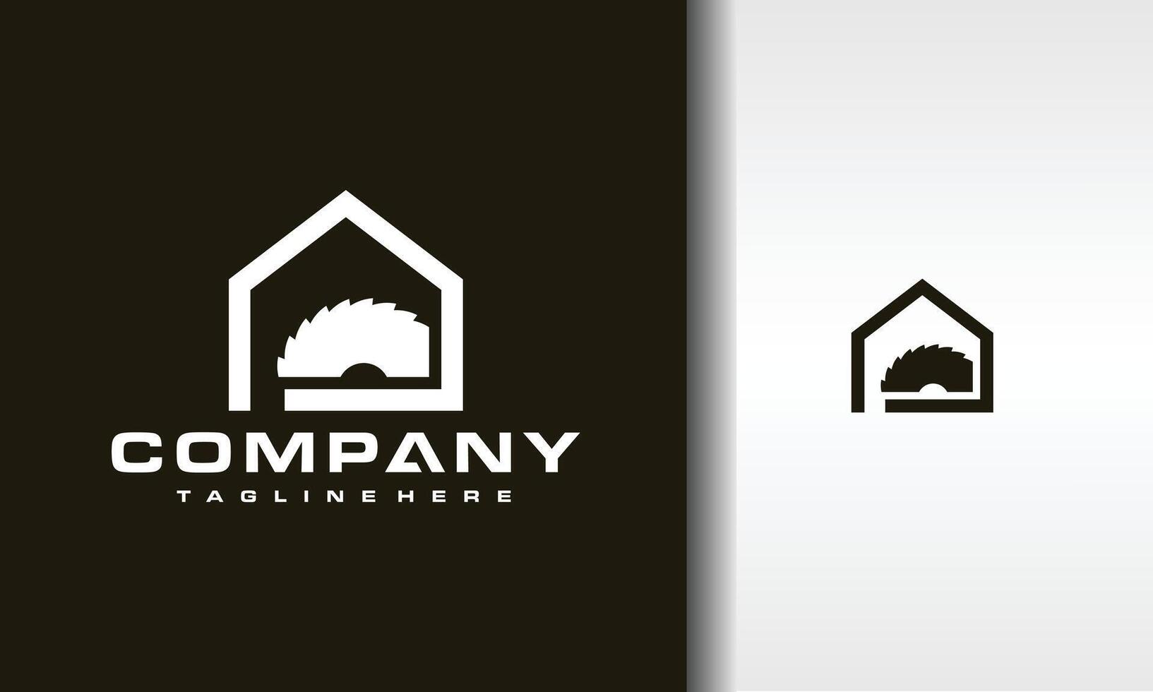 real estate chainsaw logo vector
