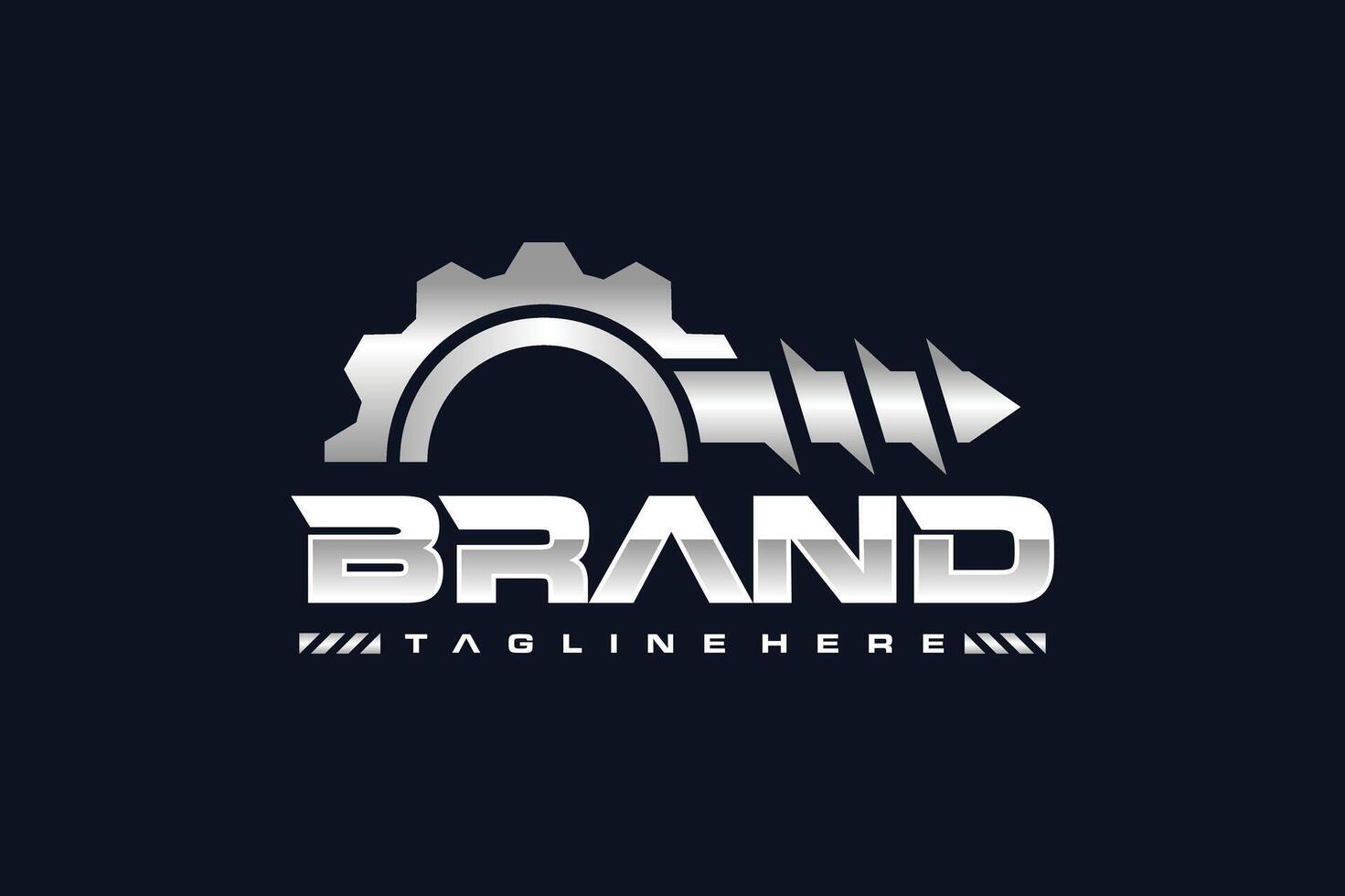 drill gear industry logo vector