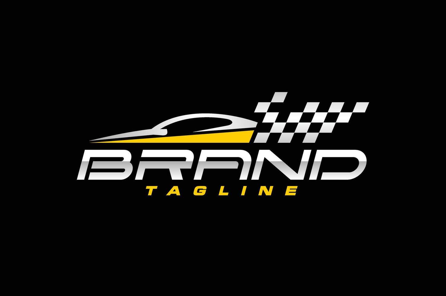 car flag fast logo vector
