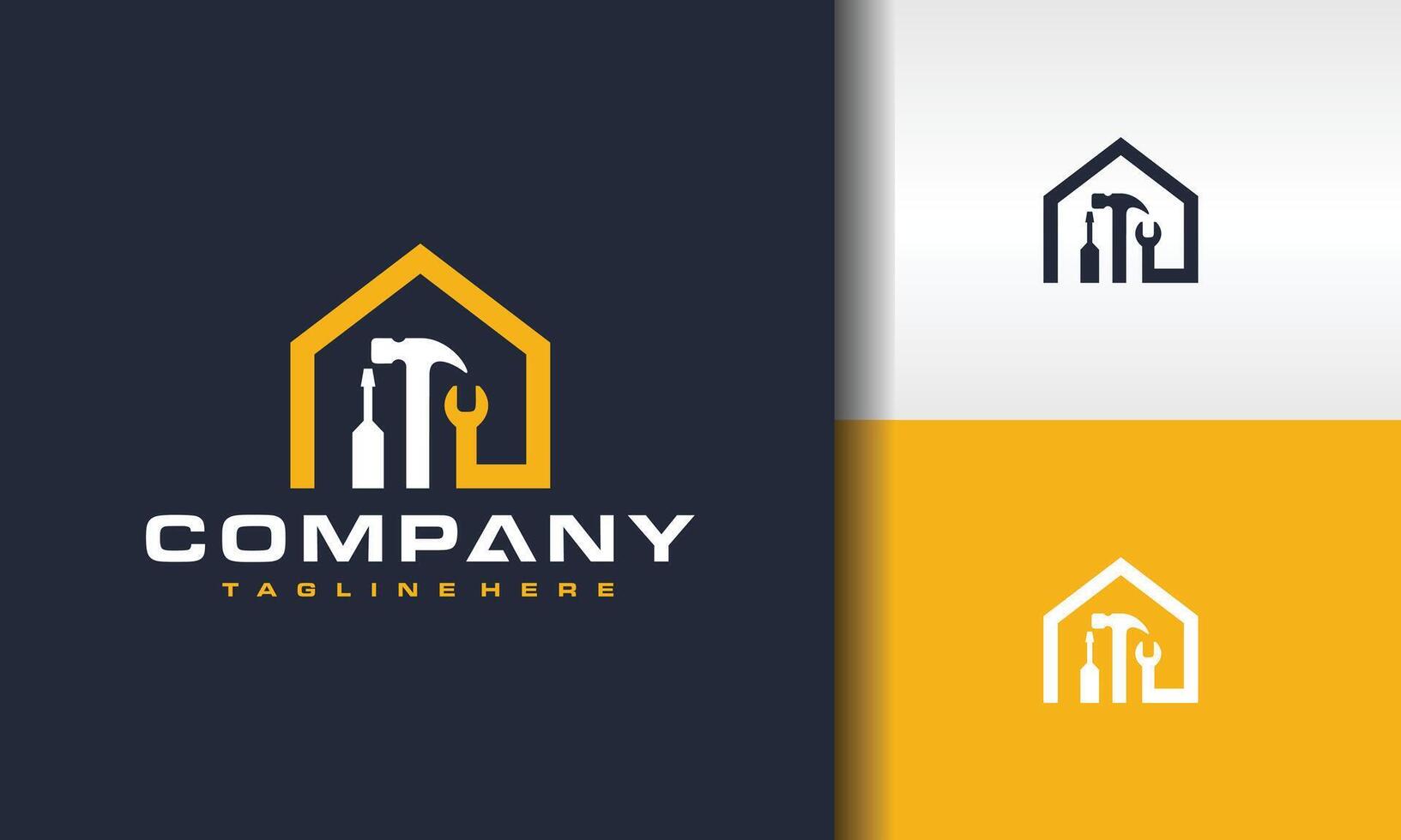 home workshop equipment logo vector