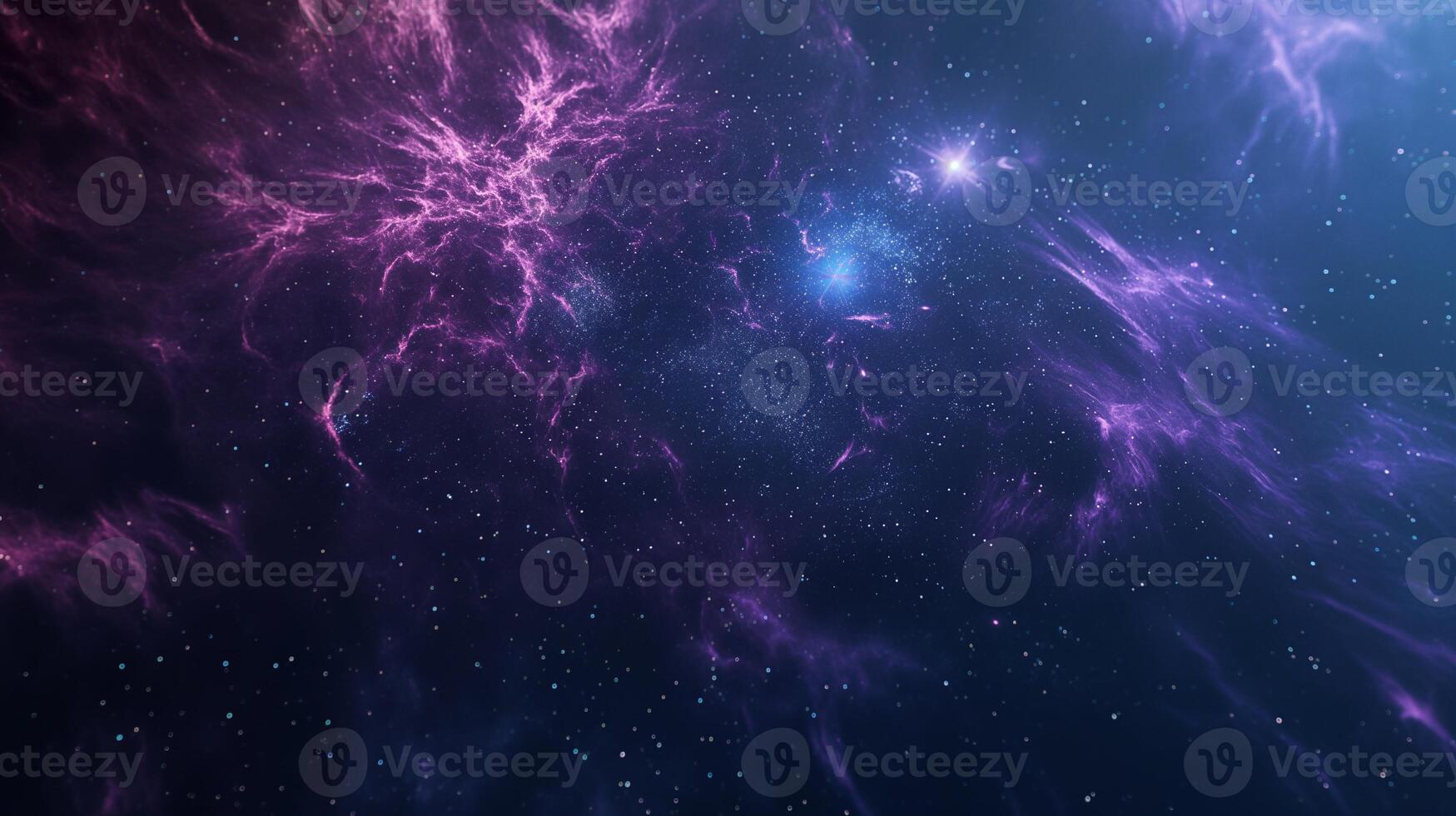 Abstract purple star dust splashes and sparks image photo