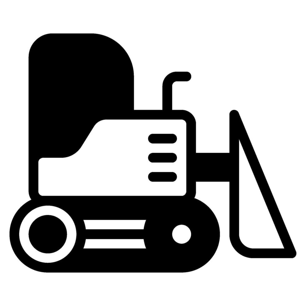 Bulldozer icon for web, app, infographic, etc vector