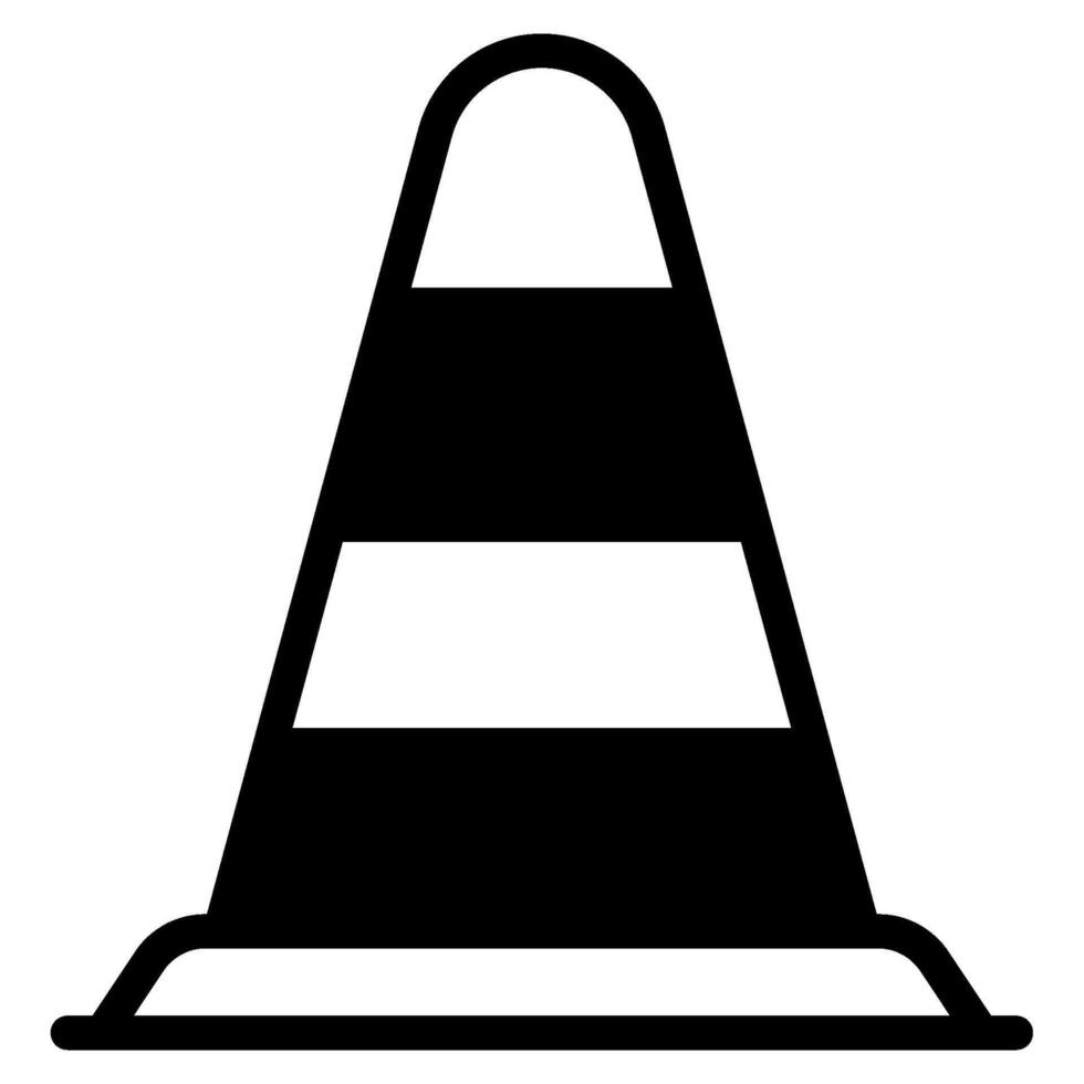 Traffic cone icon for web, app, infographic, etc vector